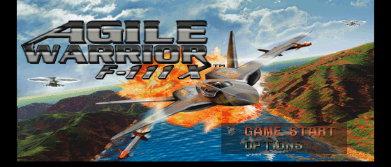 Agile Warrior F-111X Title Screen
